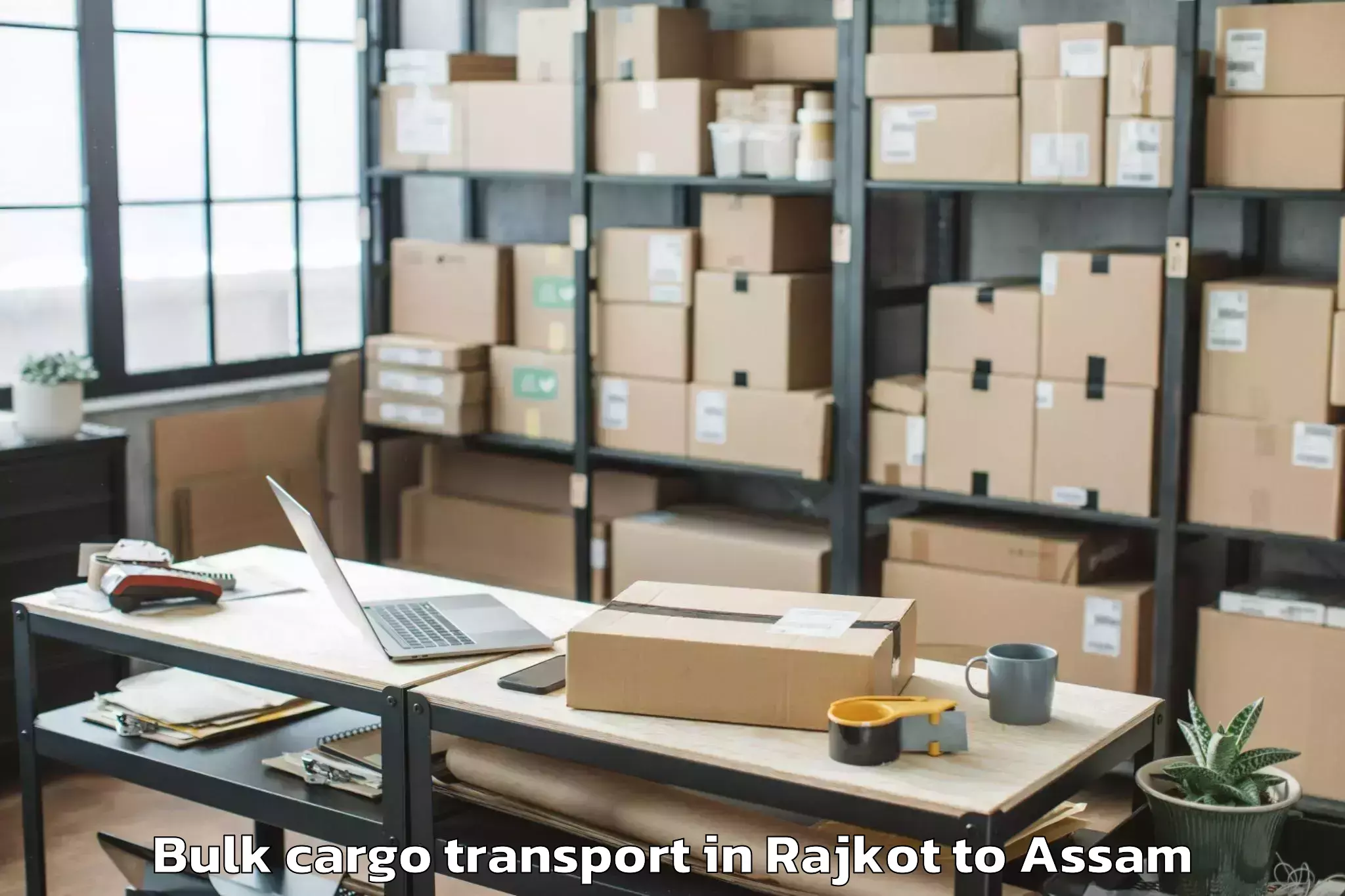 Rajkot to Dhakuakhana Pt Bulk Cargo Transport Booking